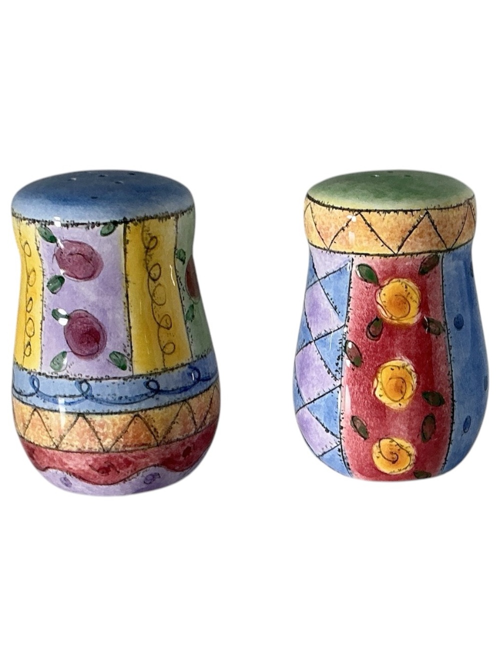 Sango Sweet Shoppe Salt Pepper Shakers Sue Zipkin Colorful Vintage 1999-2002